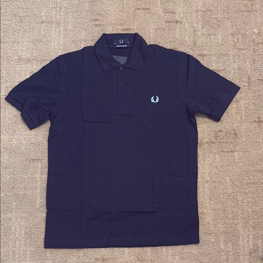 Fred Perry Blue Polo Shirt Classic Design